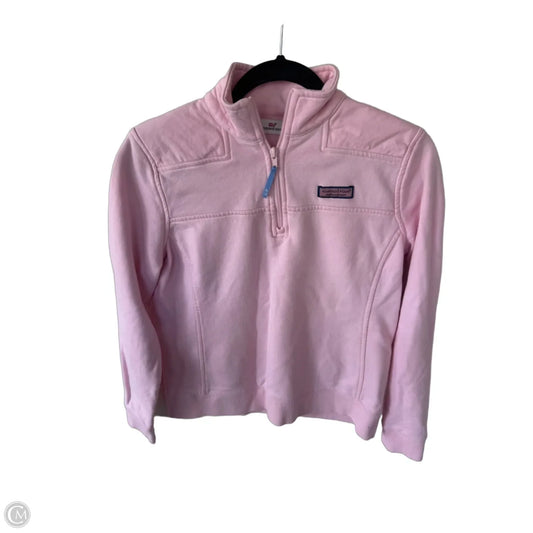 Sweatshirt Collar By Vineyard Vines In Pink, Size: S