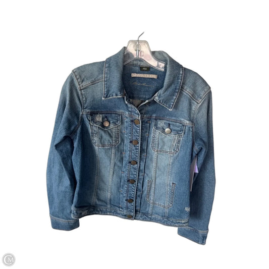 Jacket Denim By Eddie Bauer In Blue Denim, Size: M