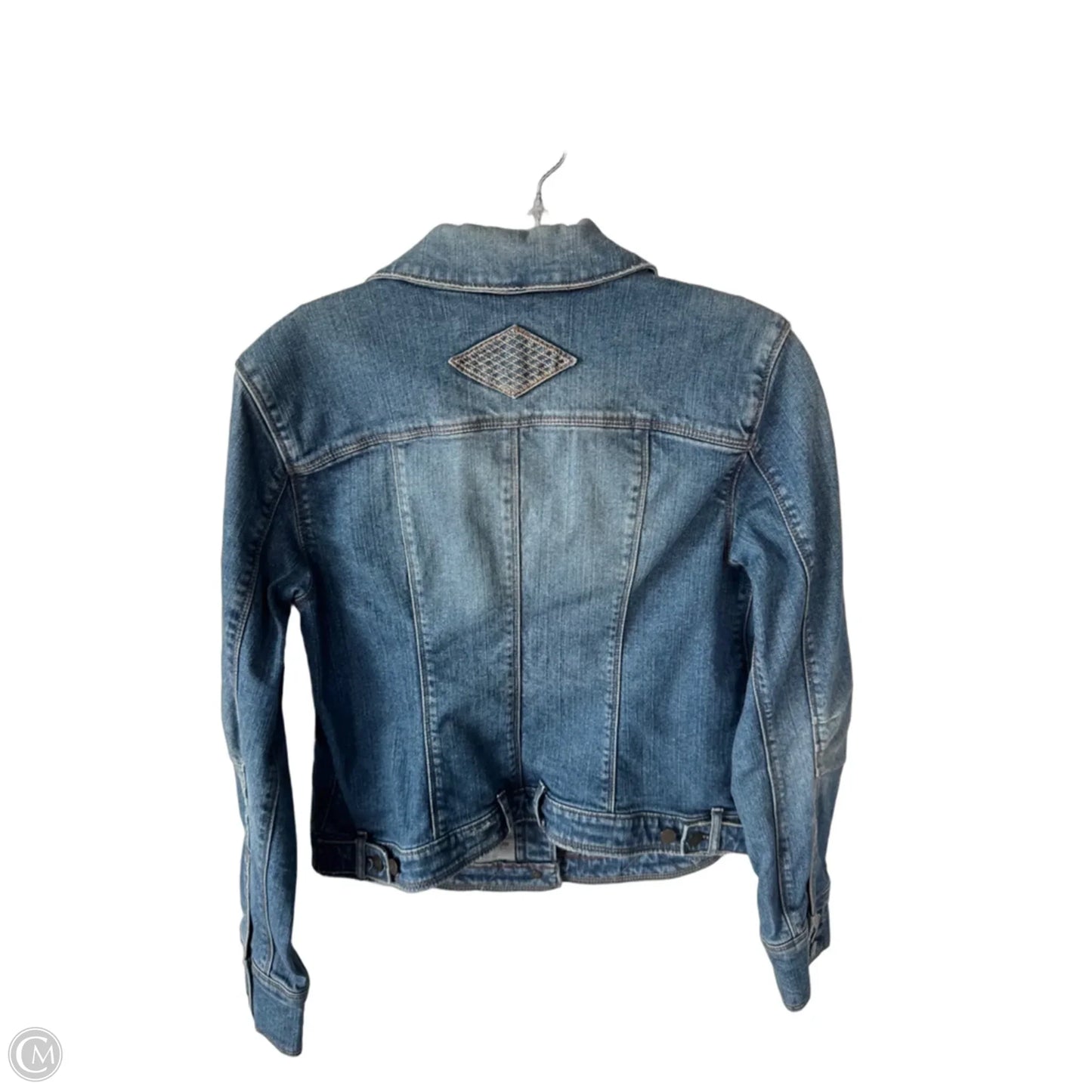 Jacket Denim By Eddie Bauer In Blue Denim, Size: M