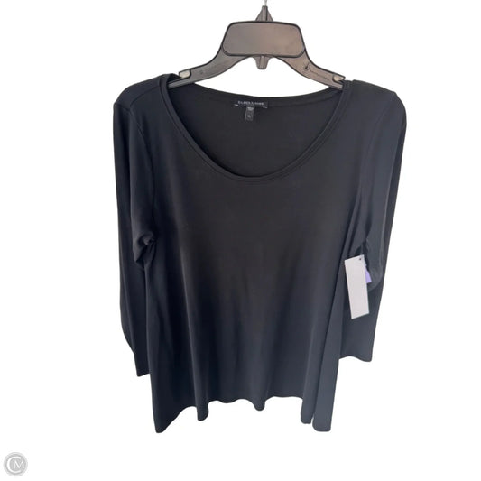 Top Long Sleeve By Eileen Fisher In Black, Size: Lp