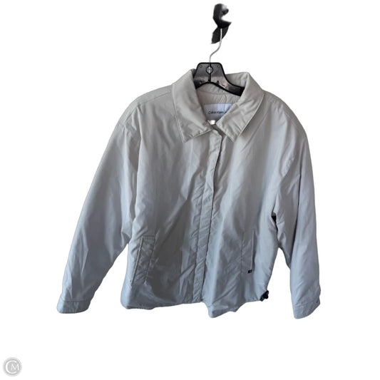 Jacket Other By Calvin Klein In Cream, Size: L