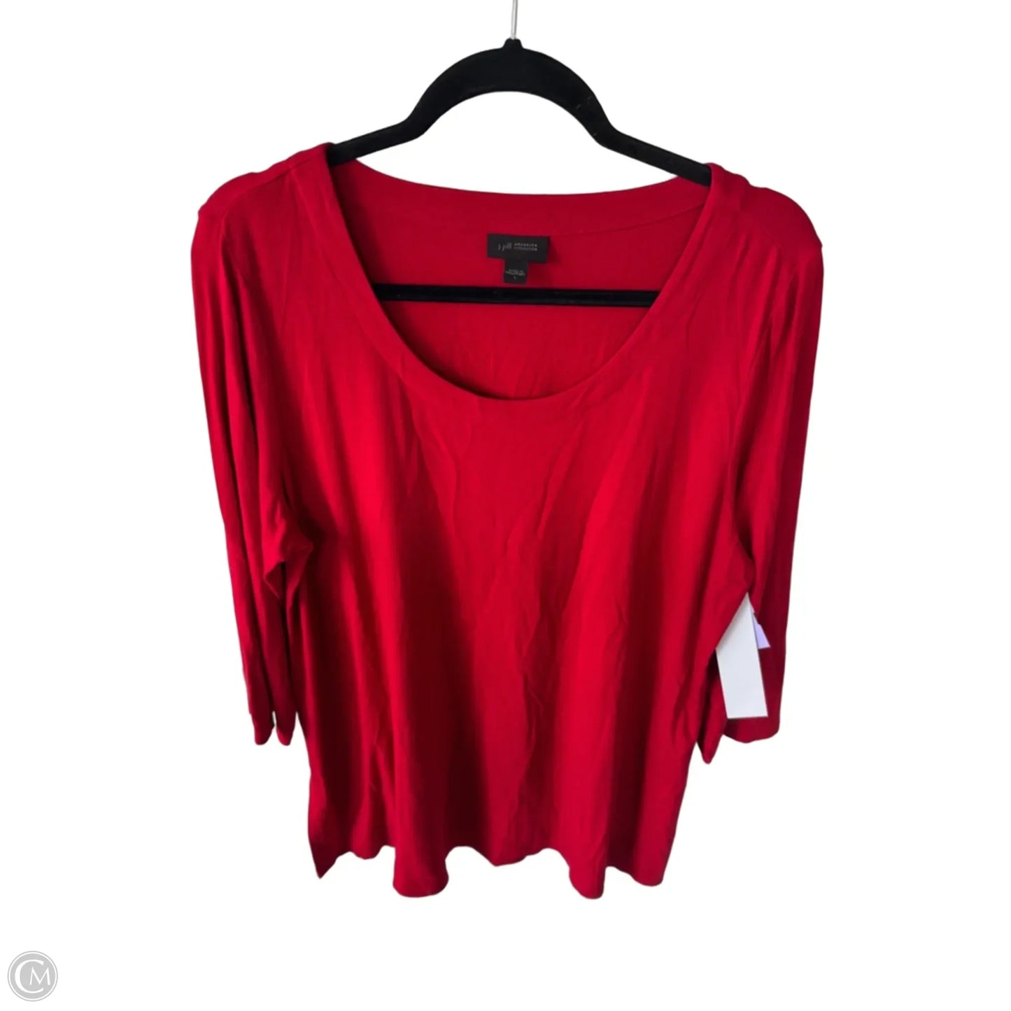 Tunic 3/4 Sleeve By J. Jill In Red, Size: L