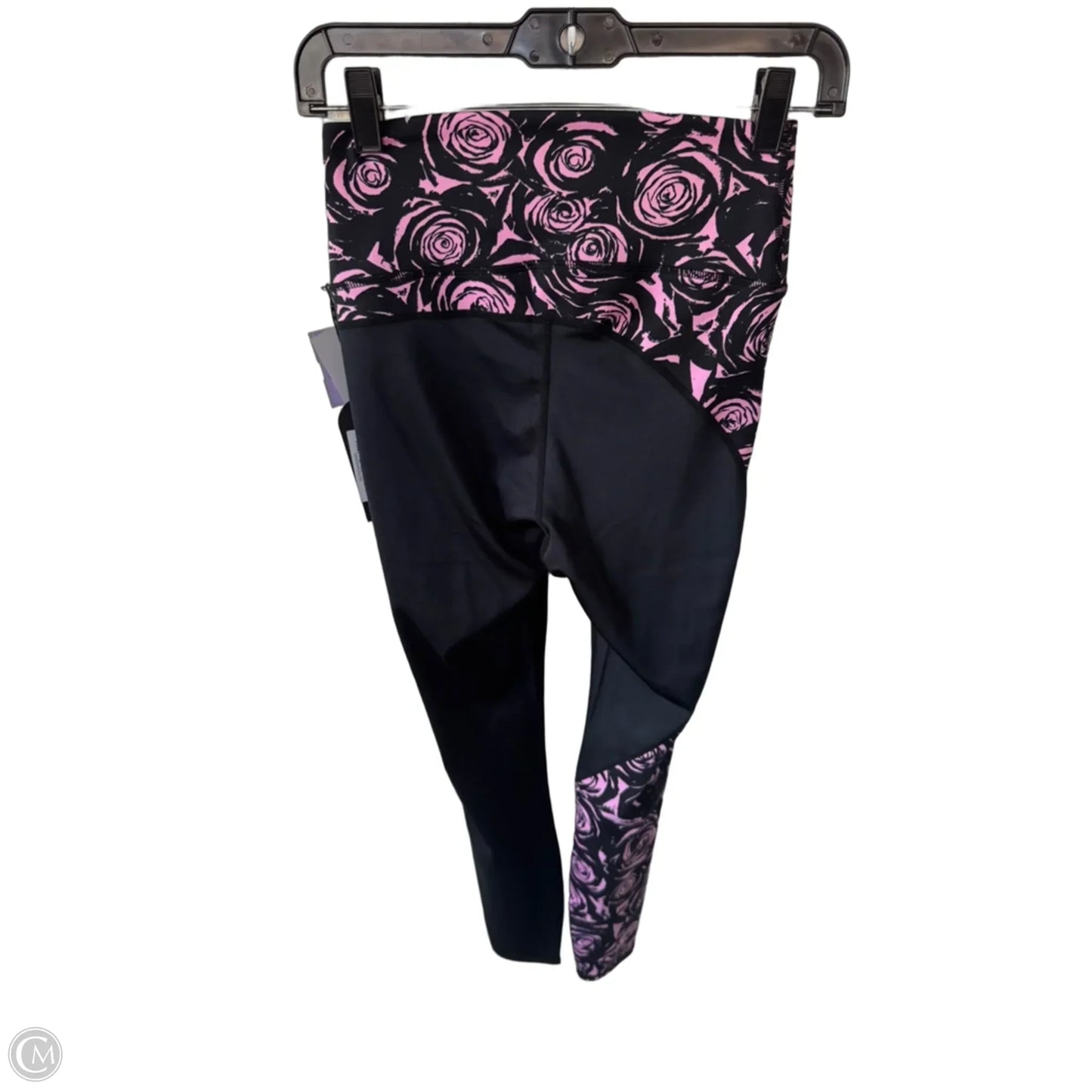 Athletic Leggings By Tail In Black & Pink, Size: 4