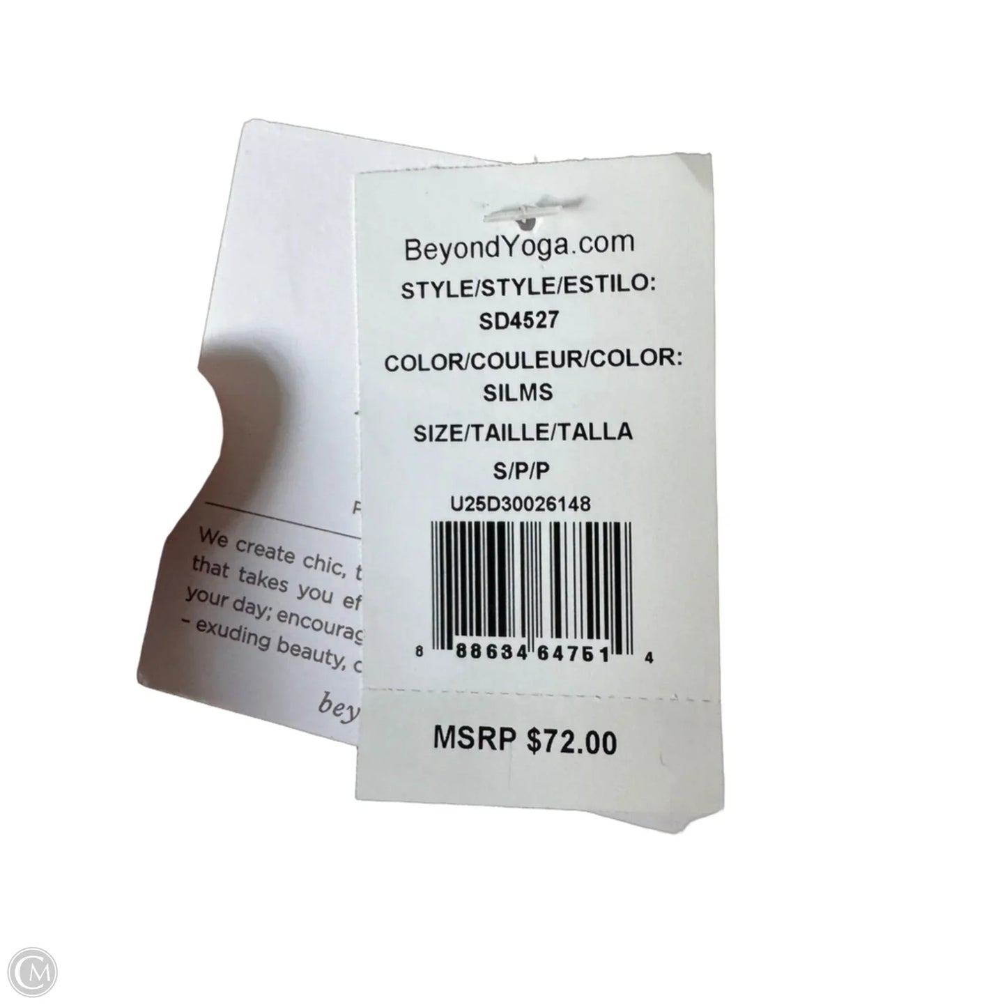 Athletic Bra By Beyond Yoga In Grey, Size: S