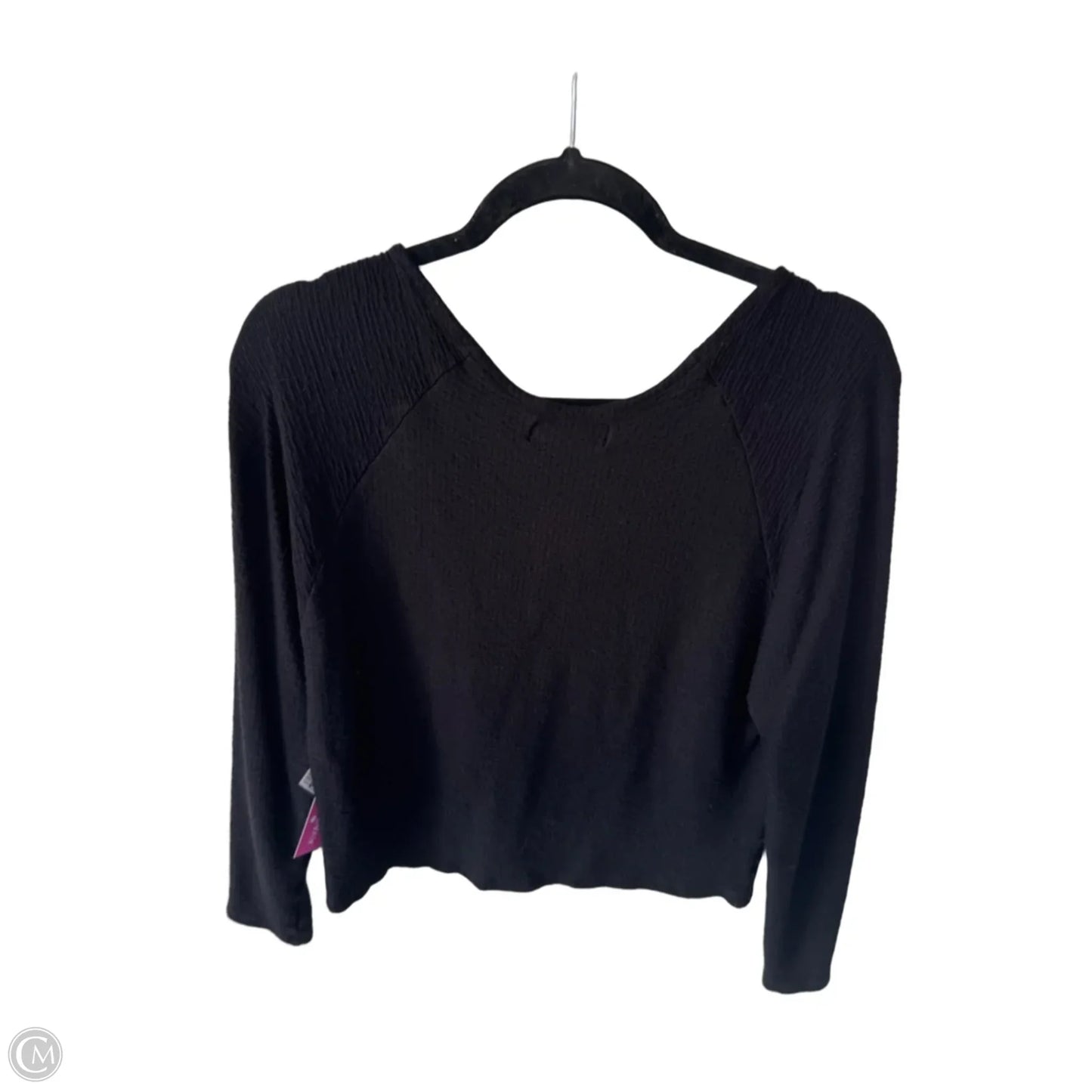 Top Long Sleeve By Anthropologie In Black, Size: S