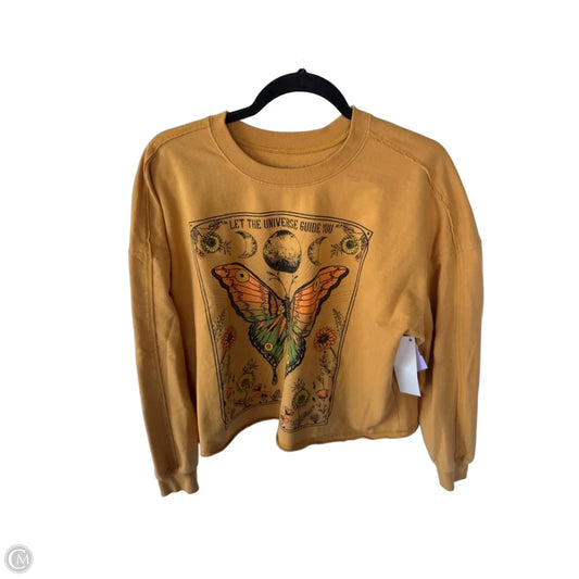 Sweatshirt Crewneck By Zoe And Liv In Gold, Size: L