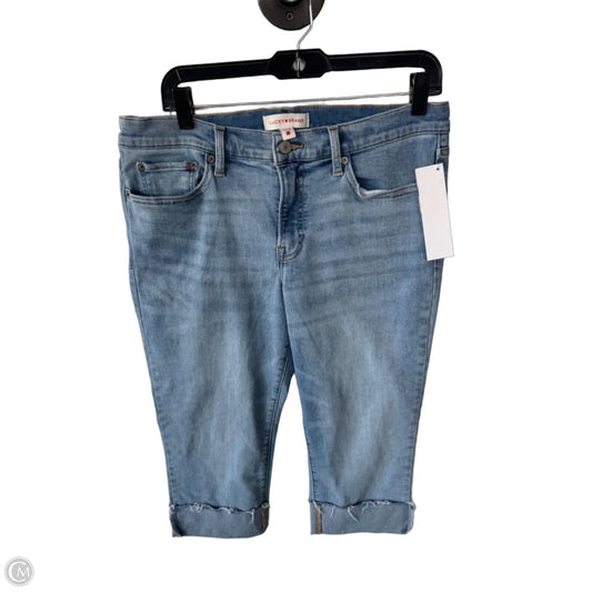 Jeans Cropped By Lucky Brand In Blue Denim, Size: 14