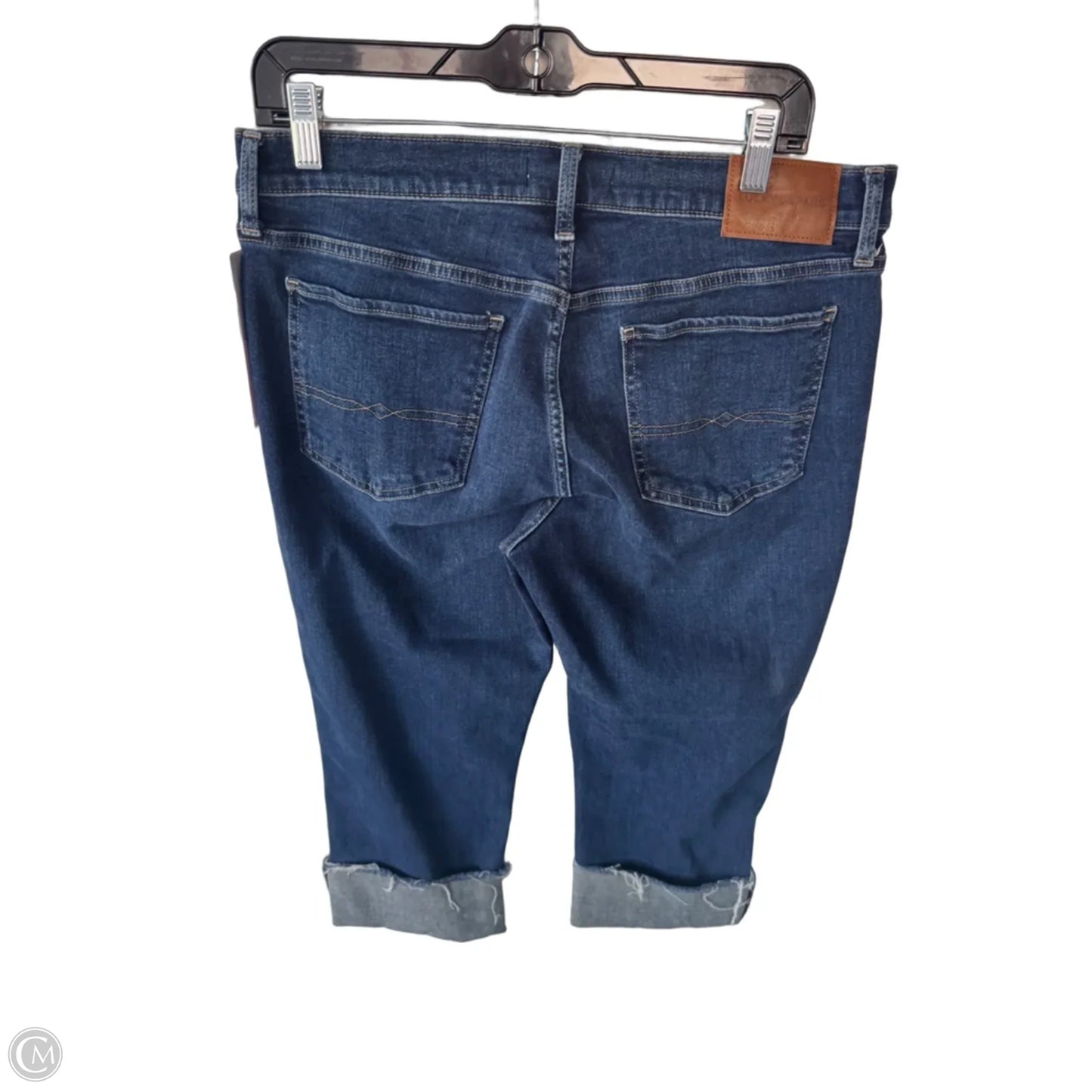 Jeans Cropped By Lucky Brand In Blue Denim, Size: 14
