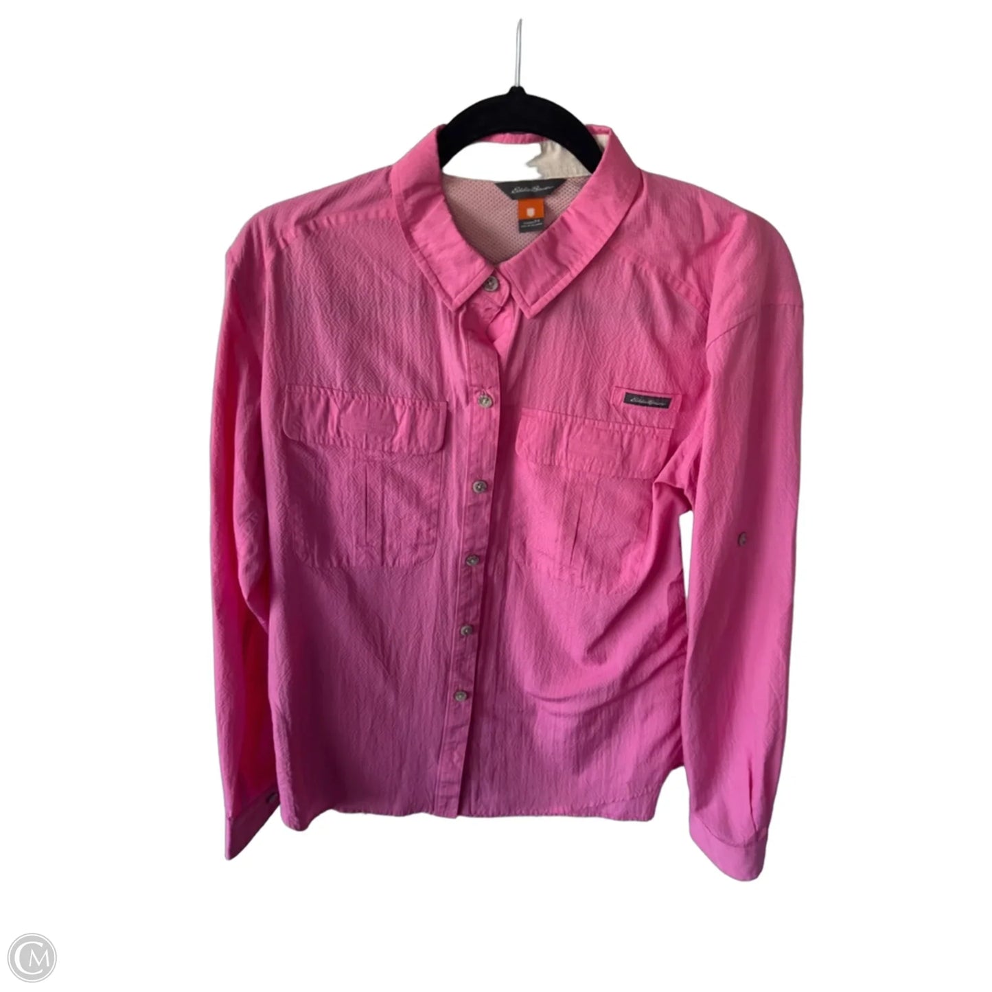 Top Long Sleeve By Eddie Bauer In Pink, Size: M