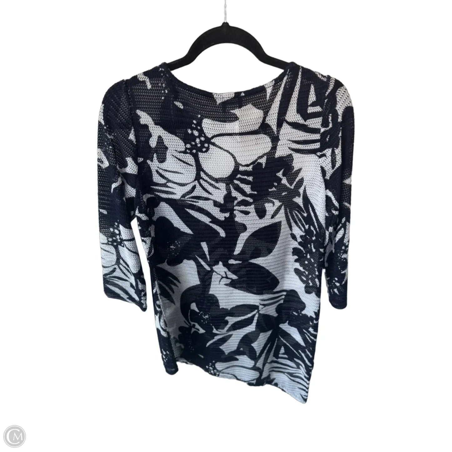 Swimwear Cover-up By Chicos In Blue & White, Size: S