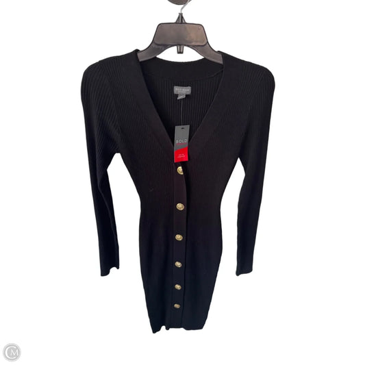 Dress Sweater By Bold Elements In Black & Gold, Size: S