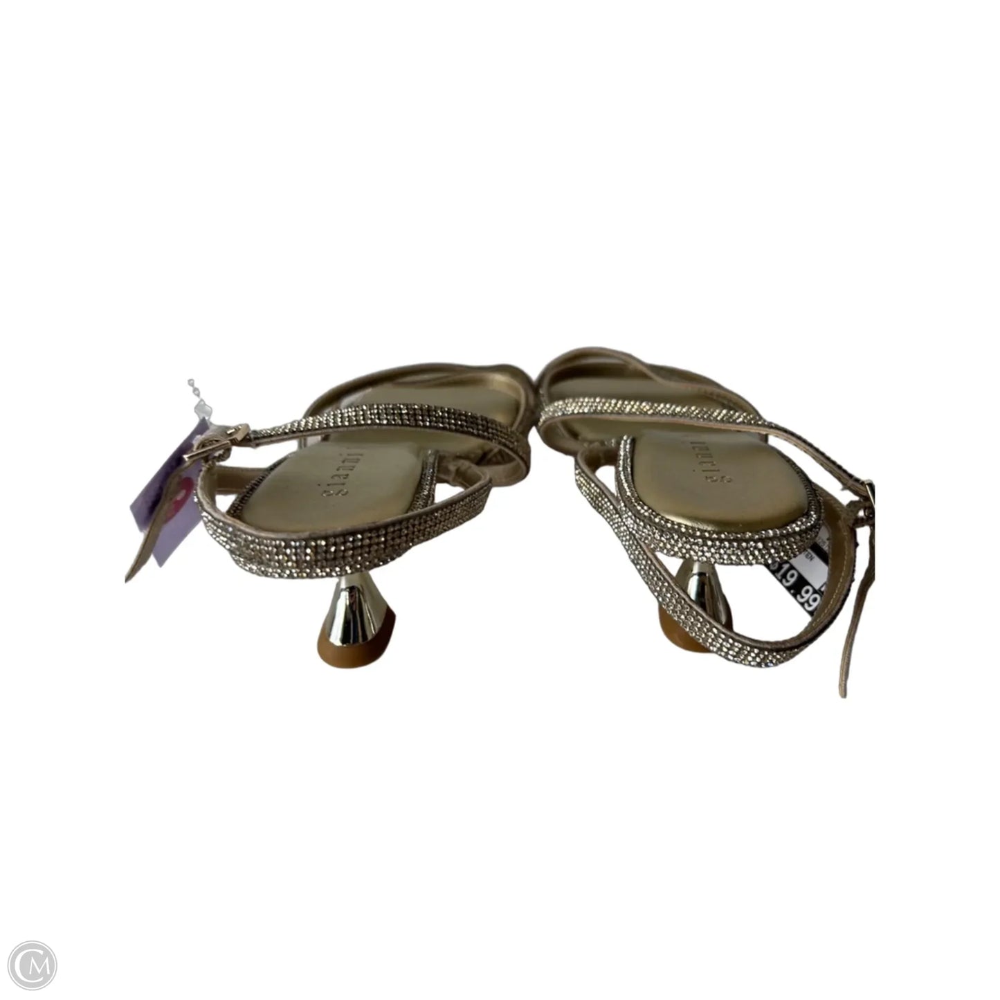 Sandals Heels Kitten By Gianni Bini In Gold, Size: 8.5