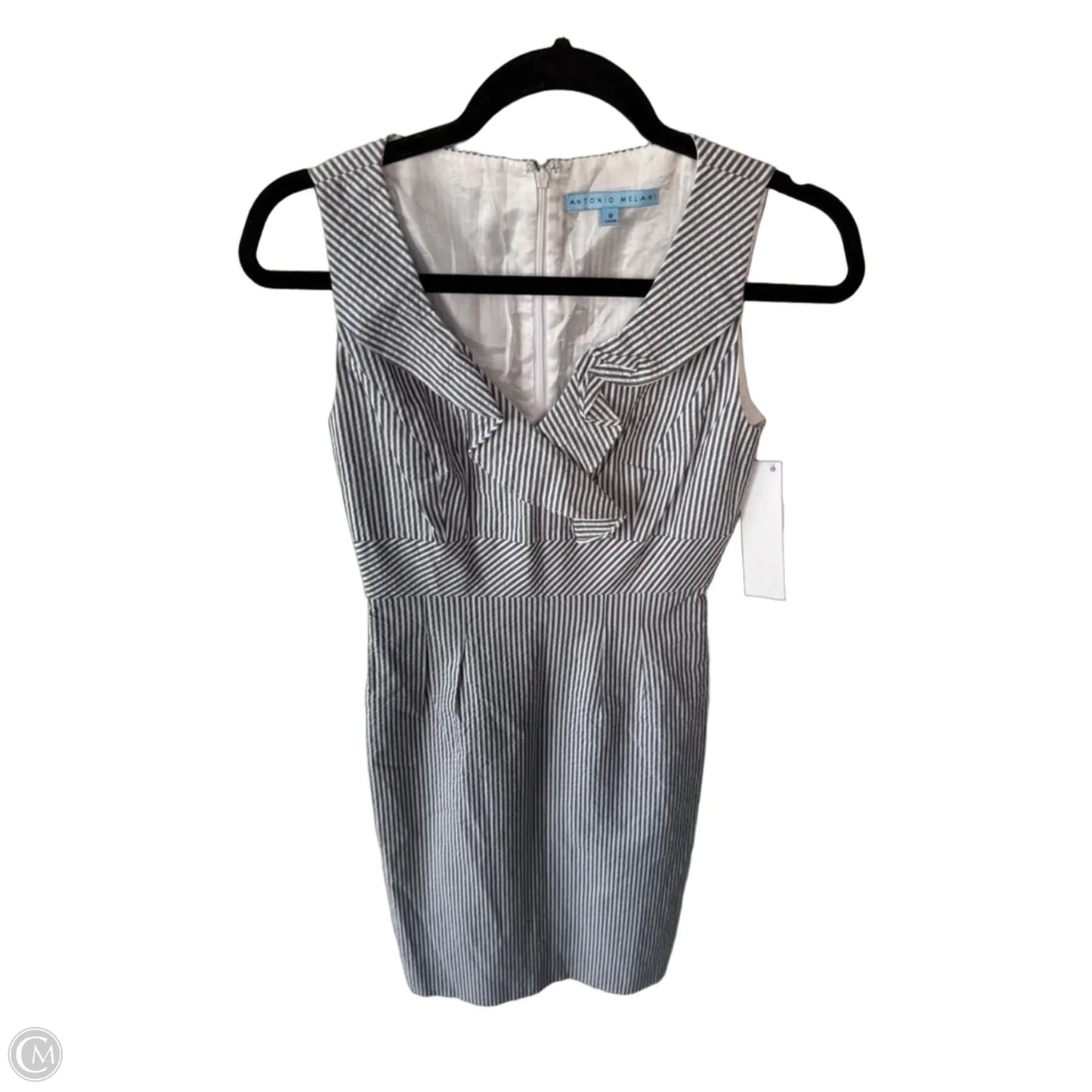 Dress Work By Antonio Melani In Blue & White, Size: Xs