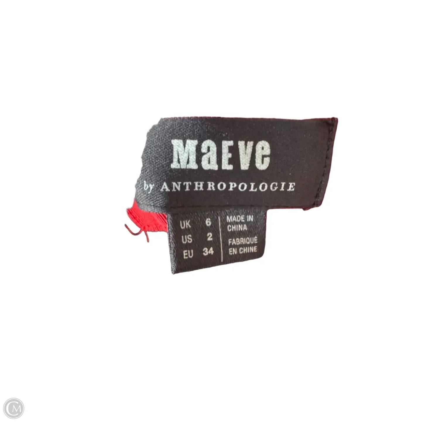 Dress Work By Maeve In Black & Red, Size: Xs