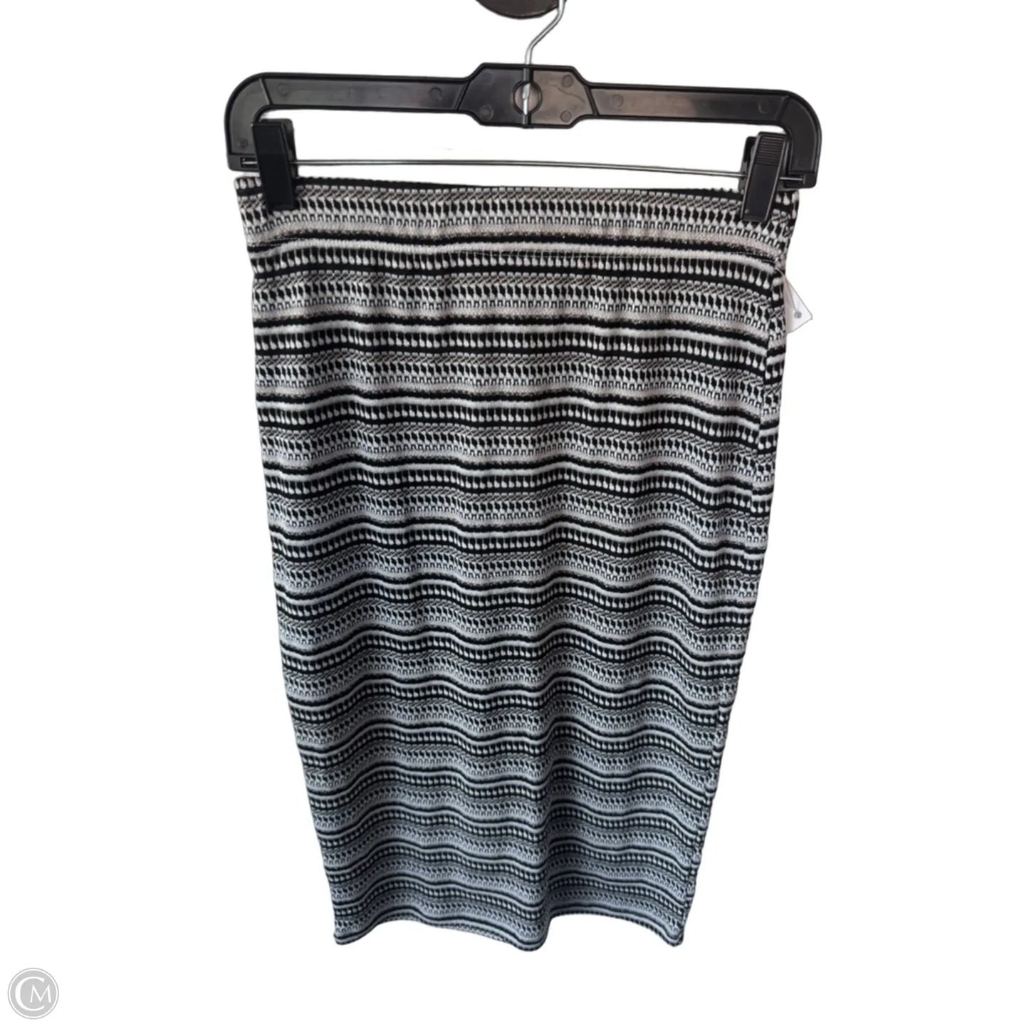Skirt Midi By Bobeau In Black & White, Size: 0