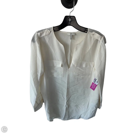 Blouse Long Sleeve By Joie In Cream, Size: Xs