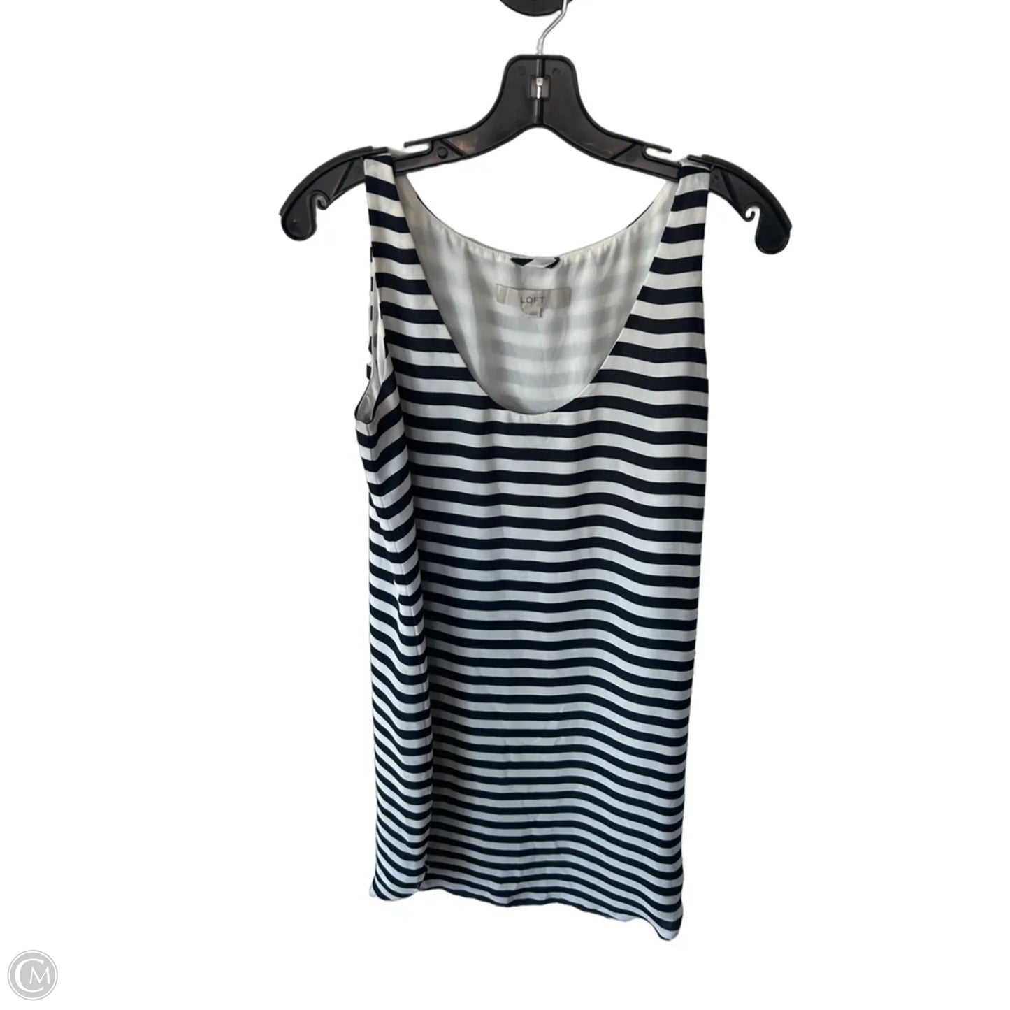 Dress Work By Loft In Blue & White, Size: S