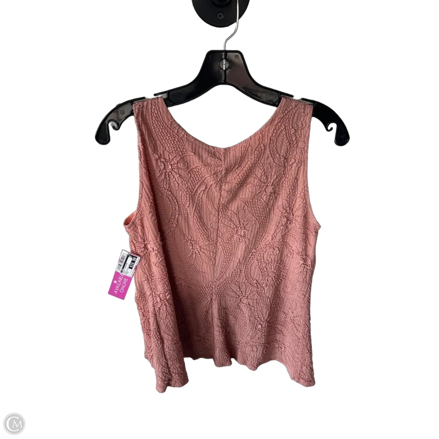 Blouse Sleeveless By Cmc In Peach, Size: M