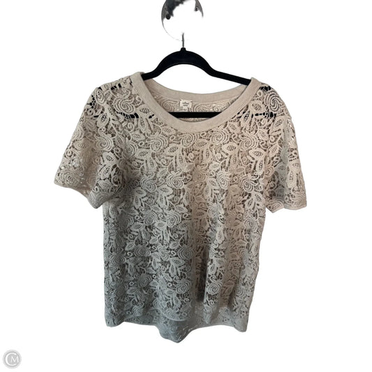 Sweater Short Sleeve By Wilfred In Tan, Size: M