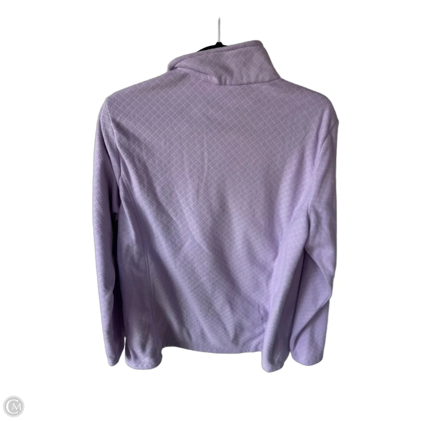 Jacket Fleece By Lands End In Purple, Size: L