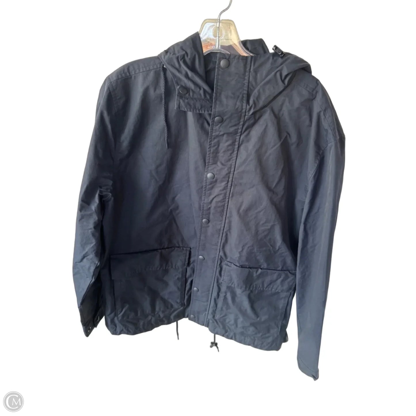 Jacket Windbreaker By Gap In Navy, Size: M