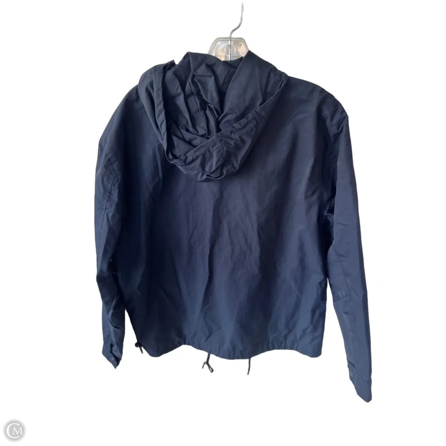 Jacket Windbreaker By Gap In Navy, Size: M