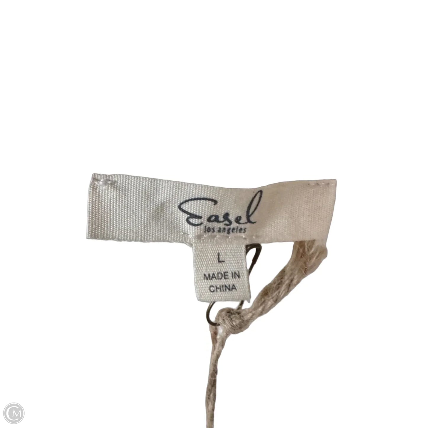 Top Long Sleeve By Easel In Cream, Size: L