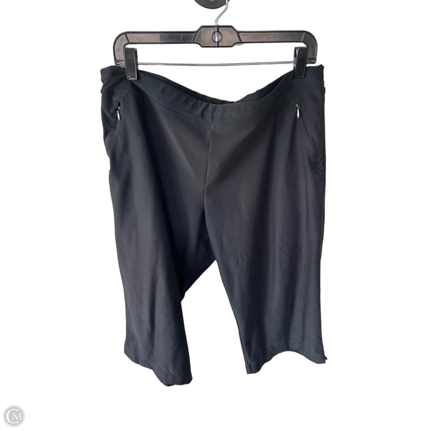 Athletic Capris By Lucy In Black, Size: Xl