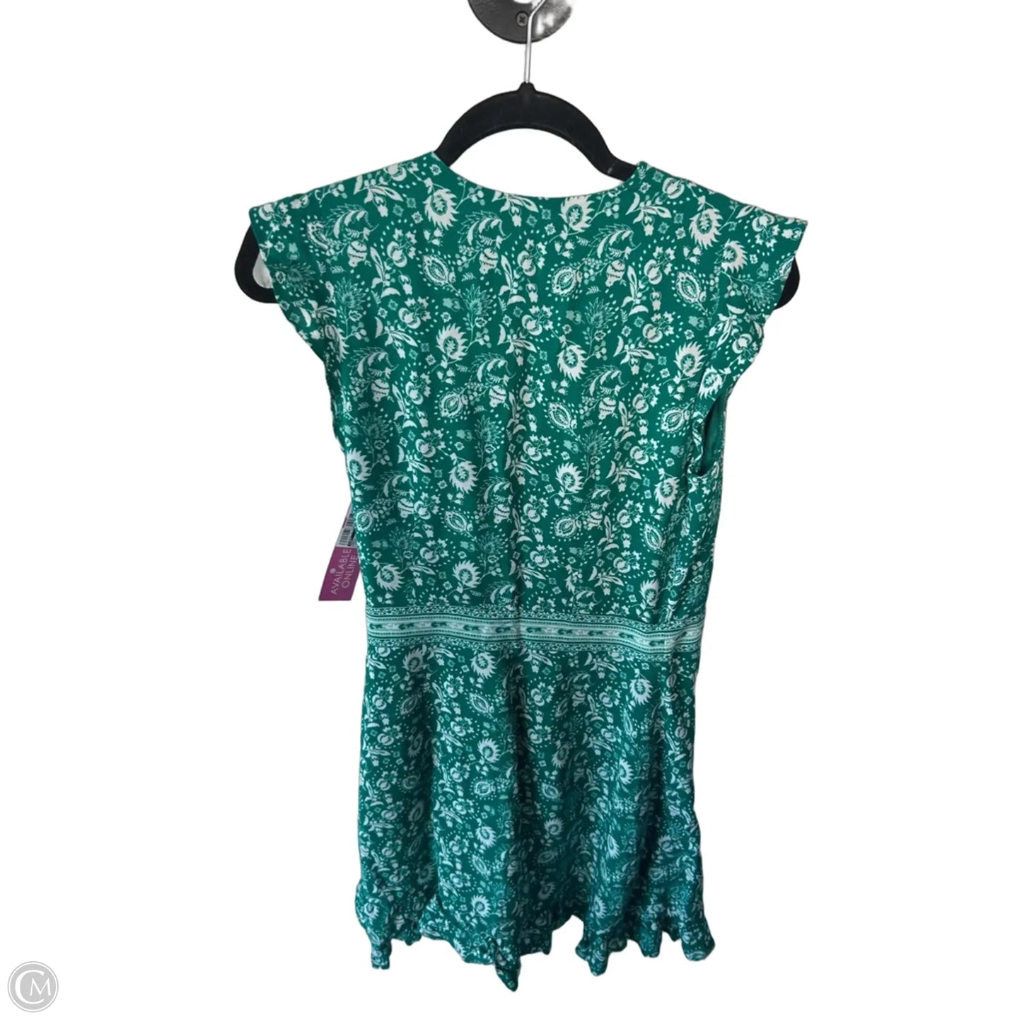 Dress Work By Loft In Green & White, Size: Xs
