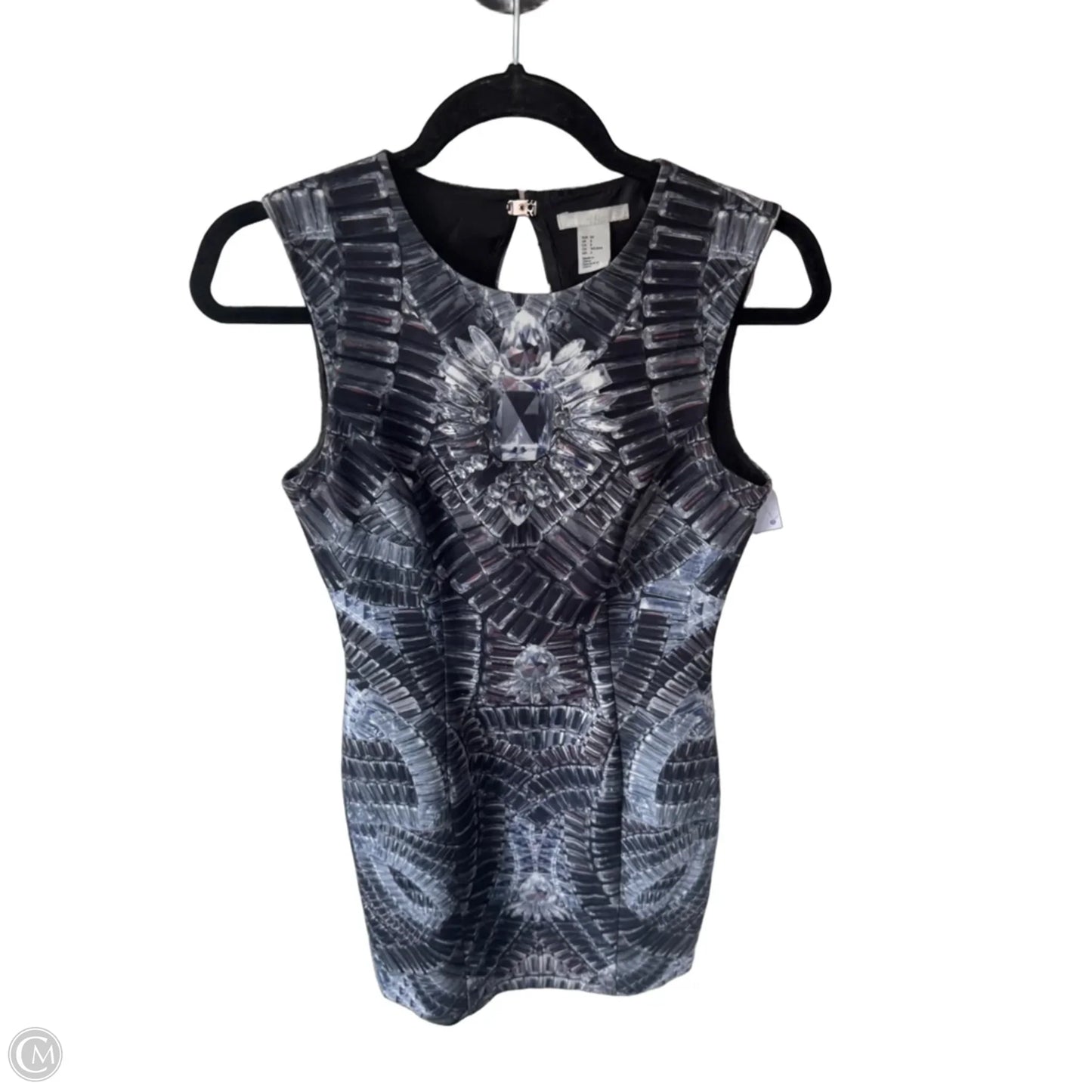 Dress Work By H&m In Black & Grey, Size: S