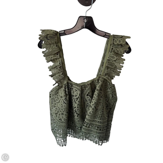 Blouse Sleeveless By Eri + Ali In Green, Size: M