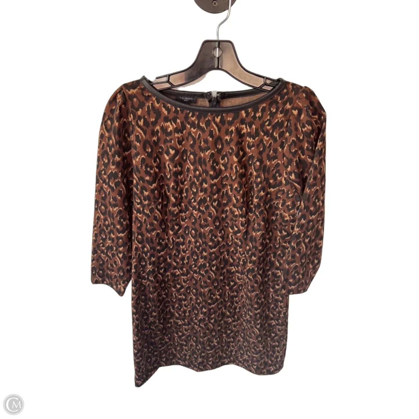 Dress Work By Talbots In Brown & Tan, Size: Mp