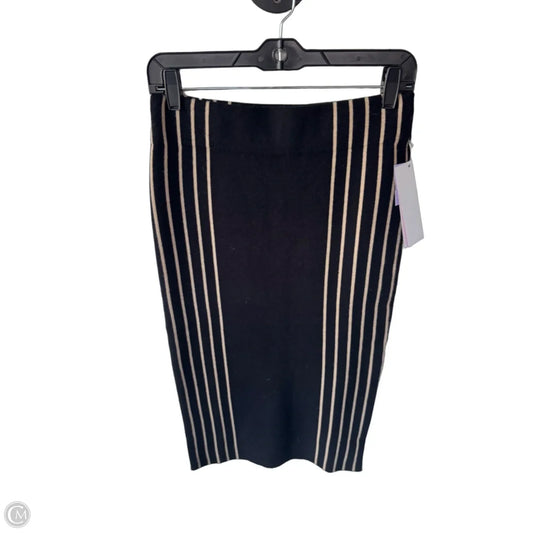 Skirt Midi By Ann Taylor In Black & Tan, Size: 4p