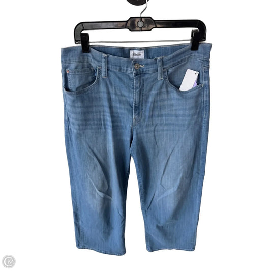 Jeans Wide Leg By Hudson In Blue Denim, Size: 12