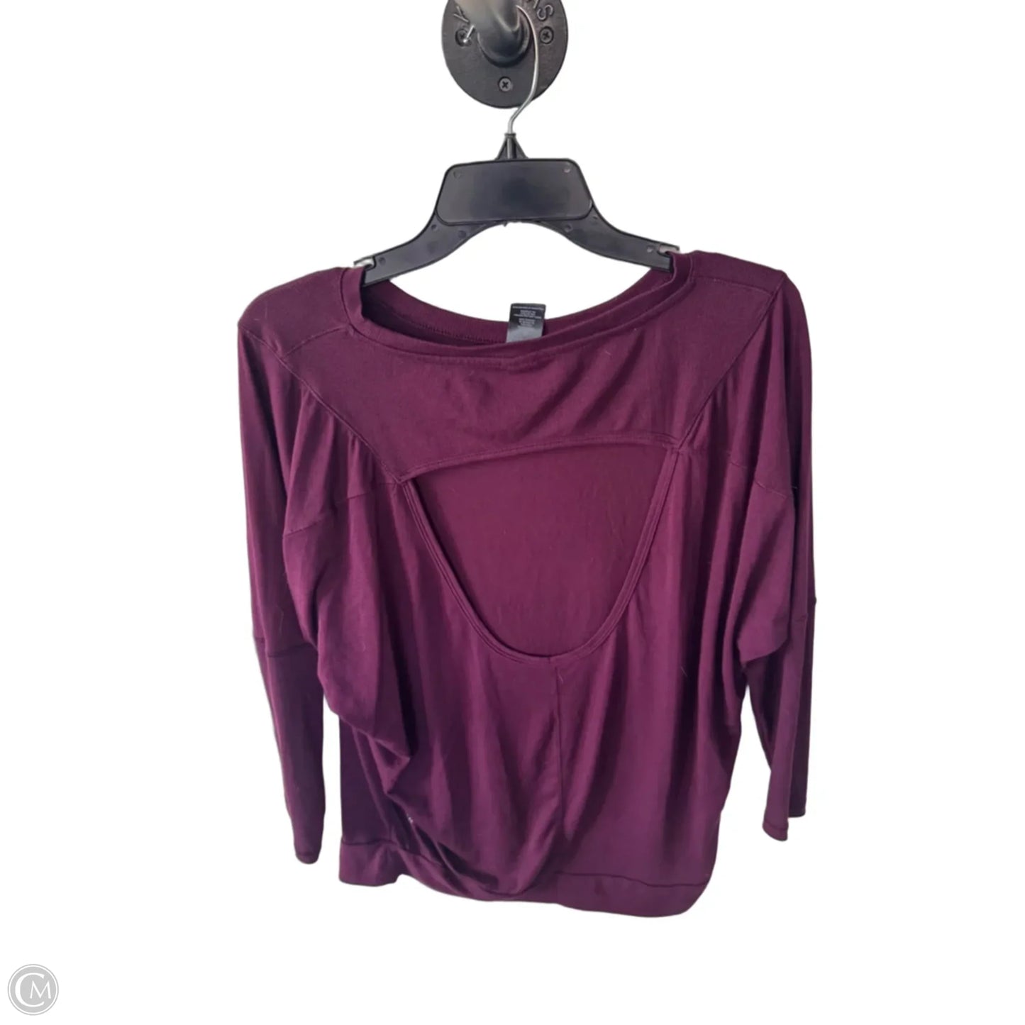Athletic Top Long Sleeve Crewneck By C9 By Champion In Purple, Size: M
