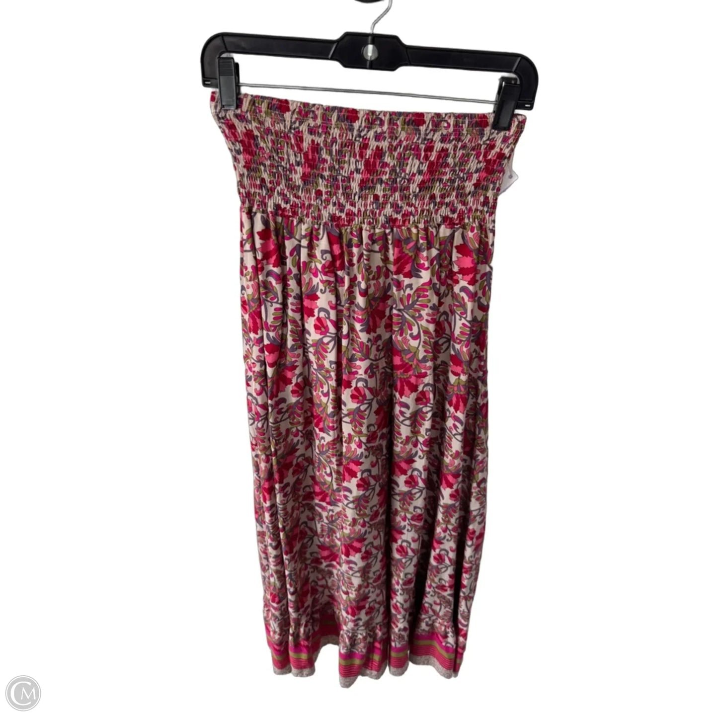 Skirt Maxi By Cmf In Pink & Tan, Size: M