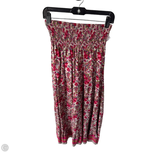 Skirt Maxi By Cmf In Pink & Tan, Size: M