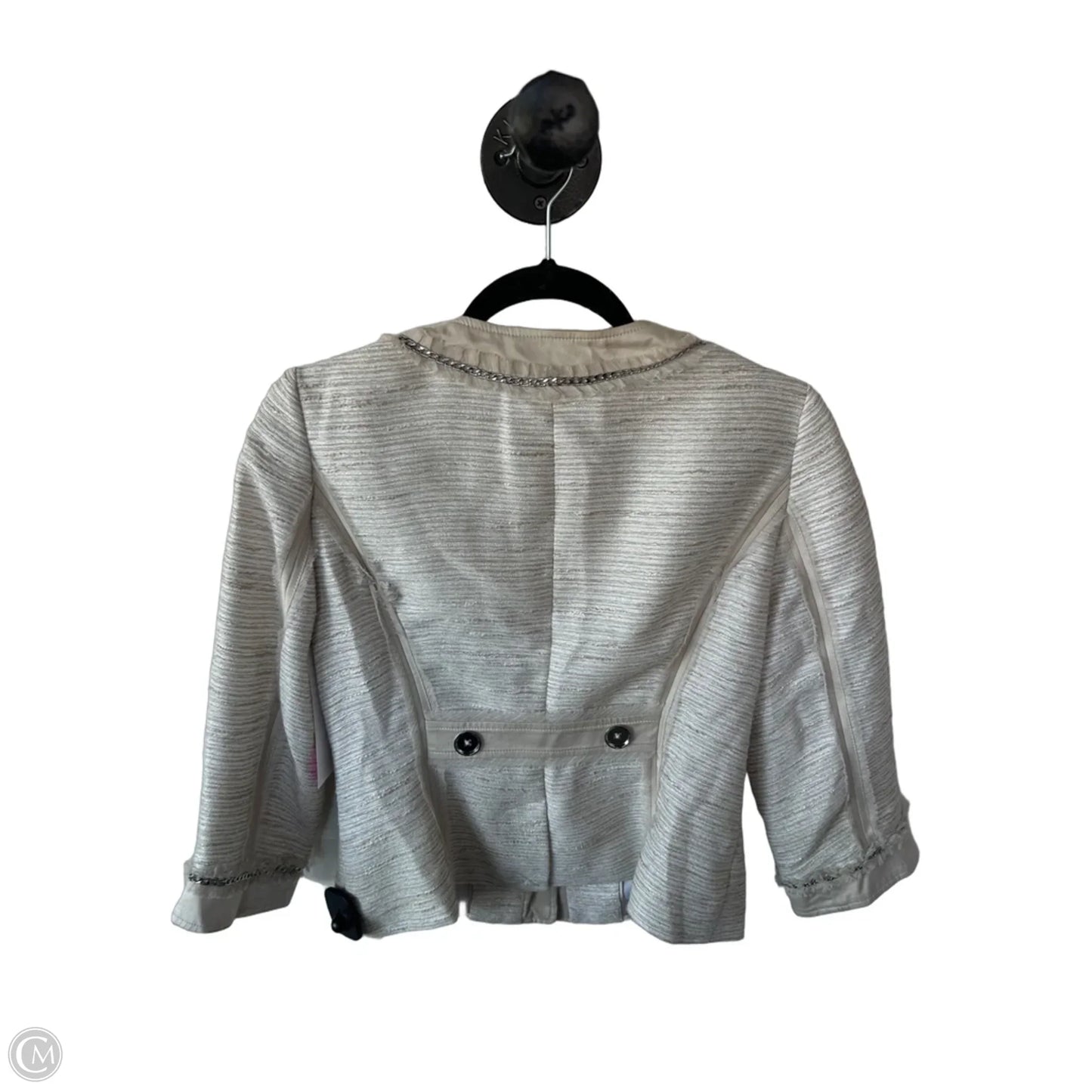 Blazer By White House Black Market In Tan & White, Size: S