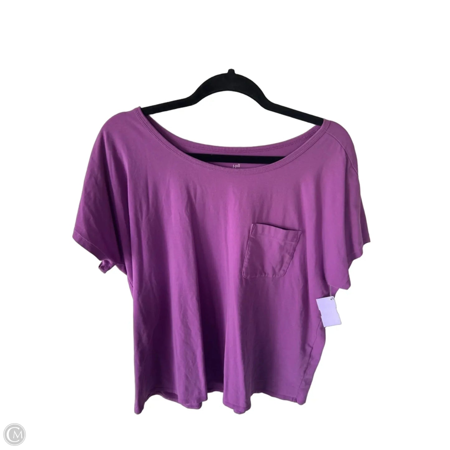 Top Short Sleeve Basic By J. Jill In Purple, Size: L
