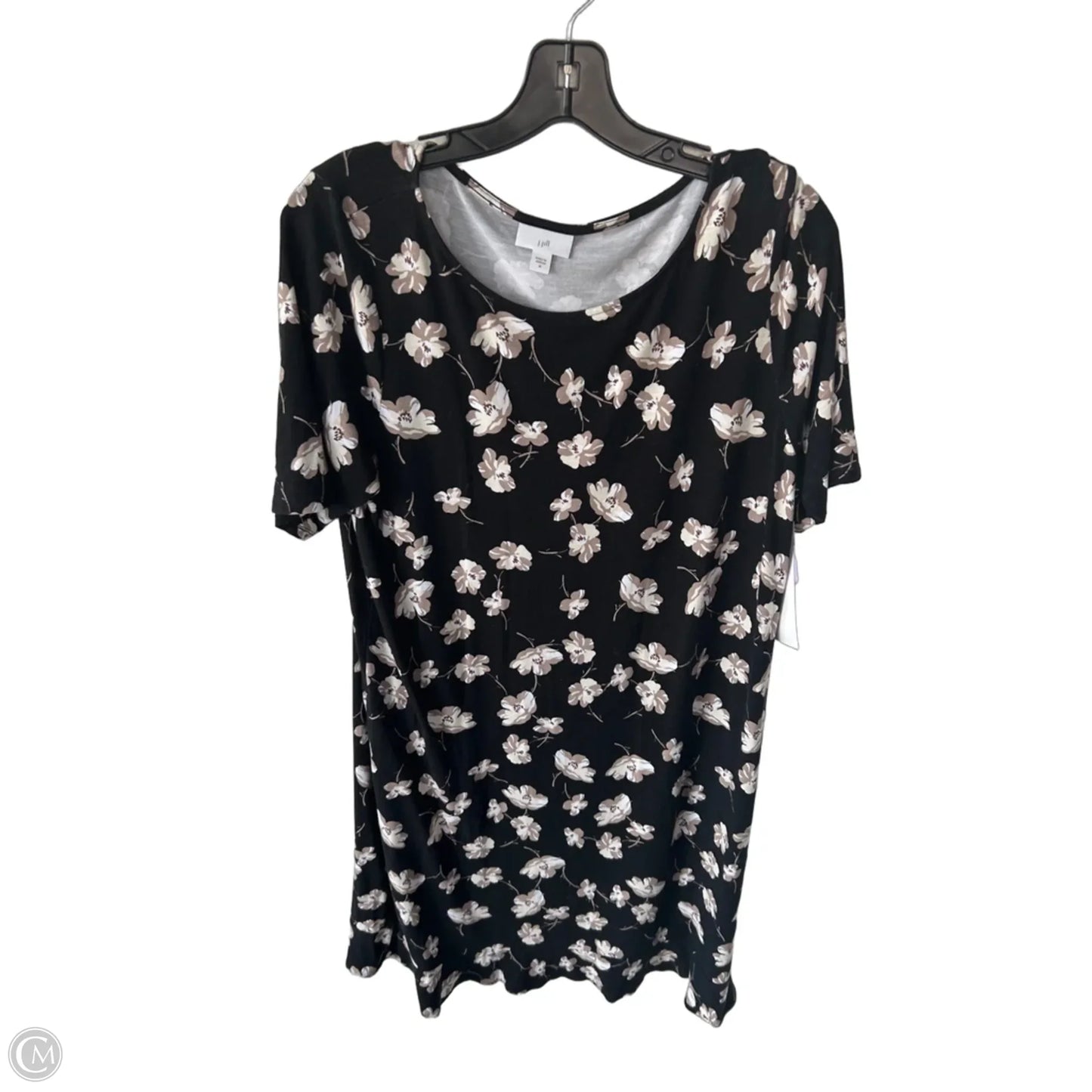 Dress Casual Midi By J. Jill In Black & Tan, Size: M