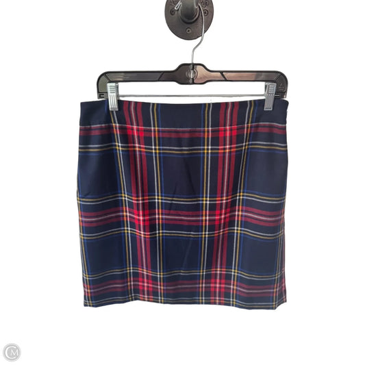 Skirt Mini & Short By Talbots In Blue & Red, Size: 10p