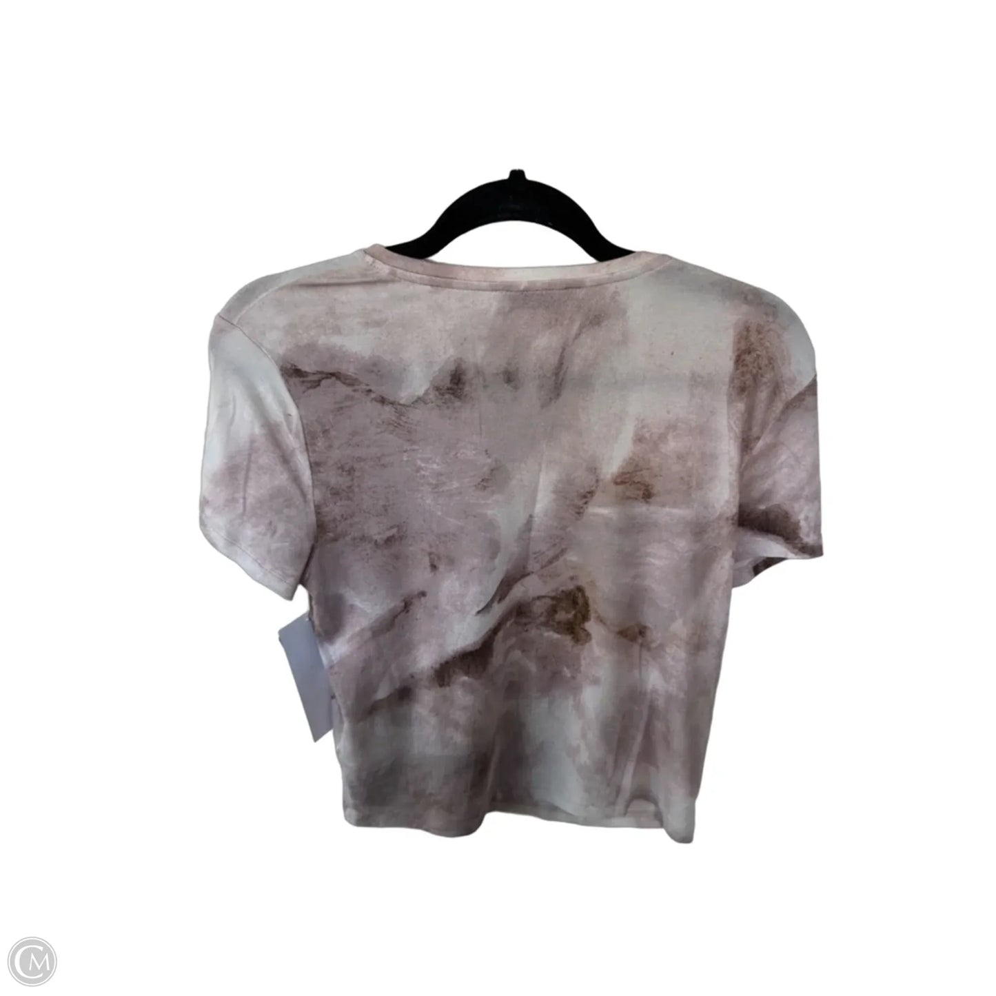 Top Short Sleeve By Babaton In Pink & Tan, Size: M