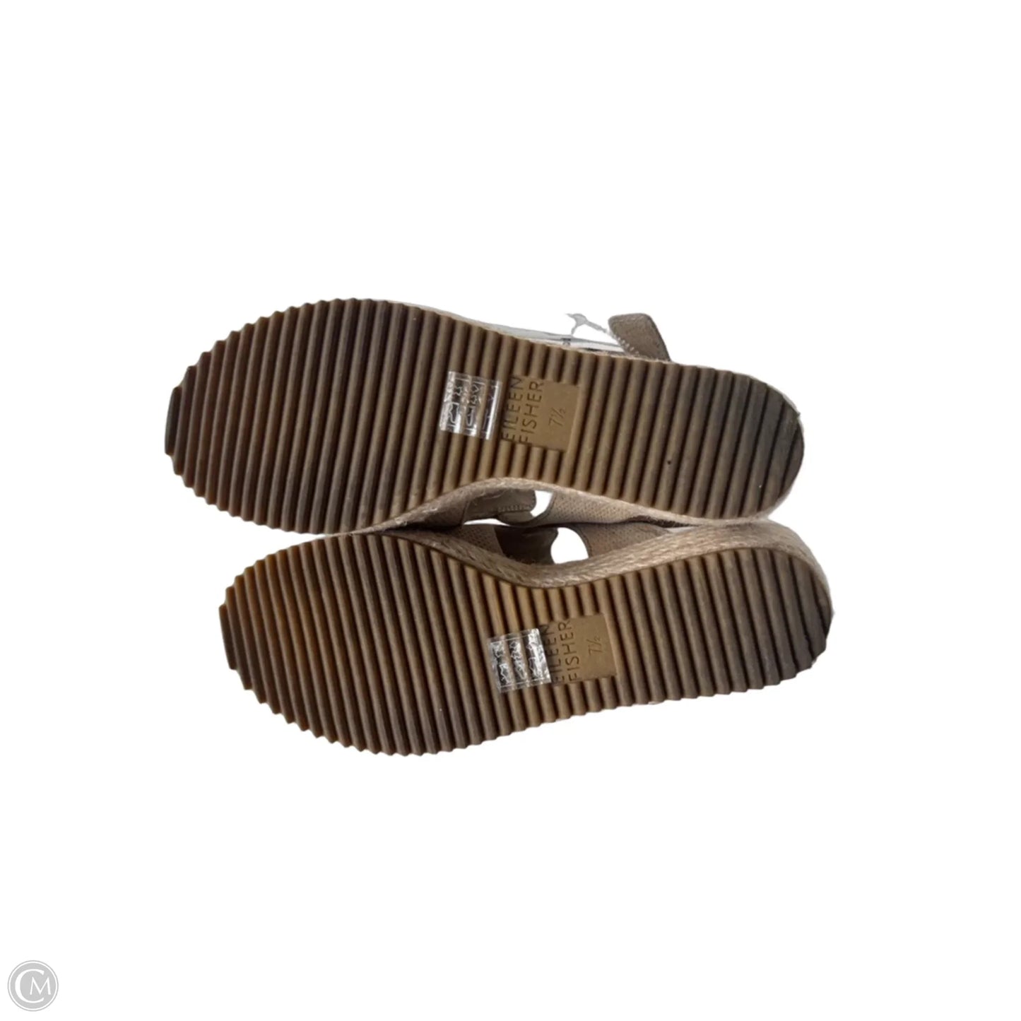 Sandals Heels Wedge By Eileen Fisher In Tan, Size: 7.5
