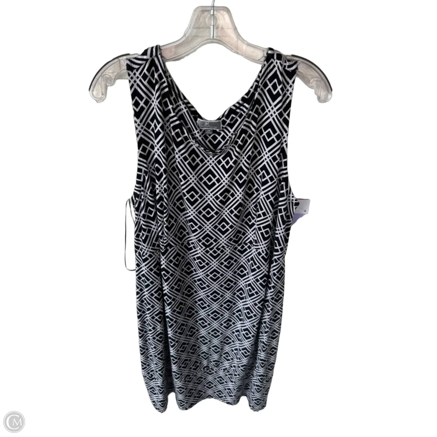 Dress Casual Midi By Jm Collections In Black & White, Size: 2x