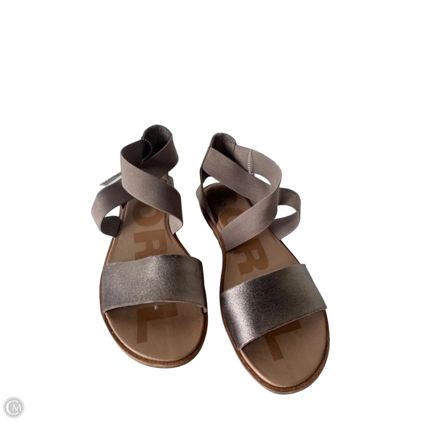 Sandals Flats By Sorel In Gold & Tan, Size: 8.5