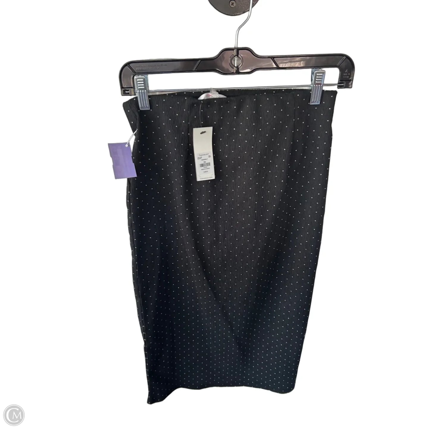 Skirt Midi By Glo In Black & Cream, Size: Xs