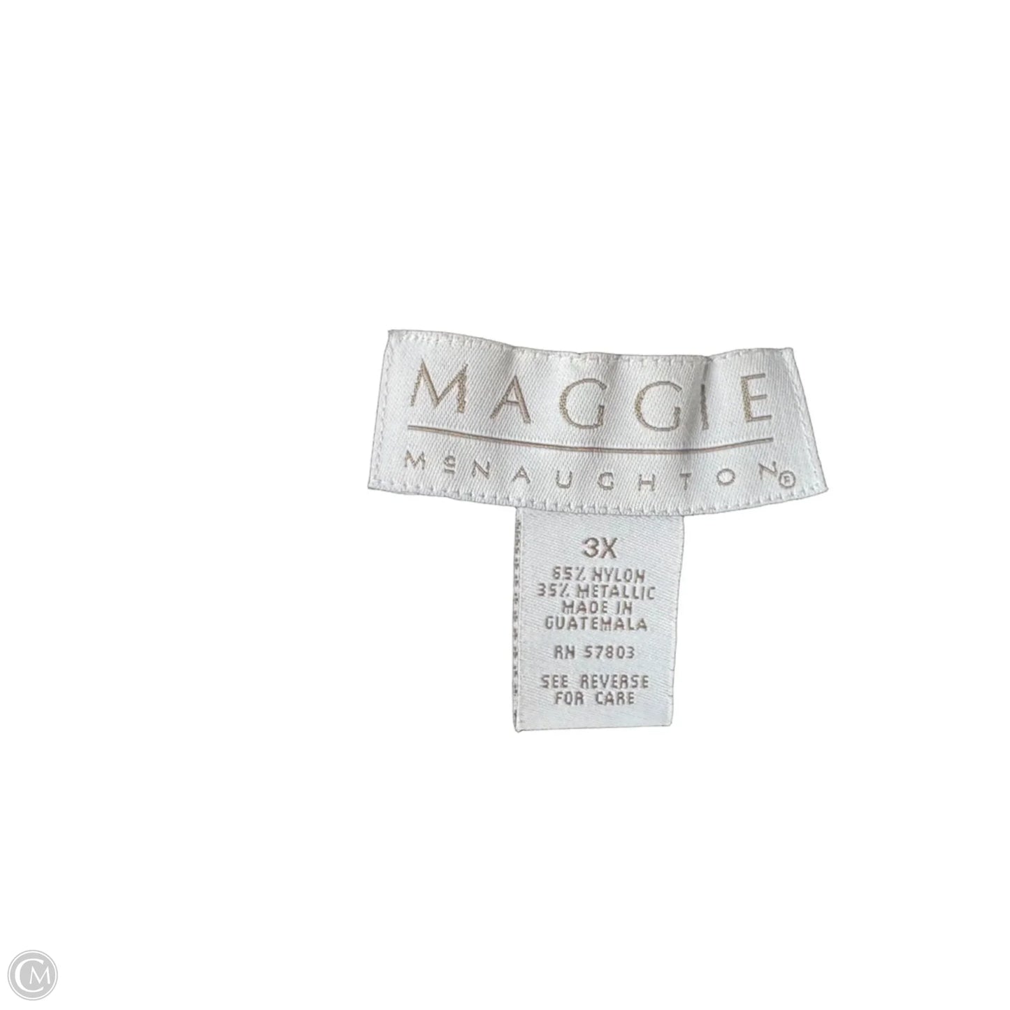 Top Sleeveless By Maggie Mcnaughton In Grey & Silver, Size: 3x