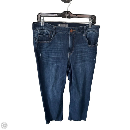Jeans Straight By Democracy In Blue Denim, Size: 12