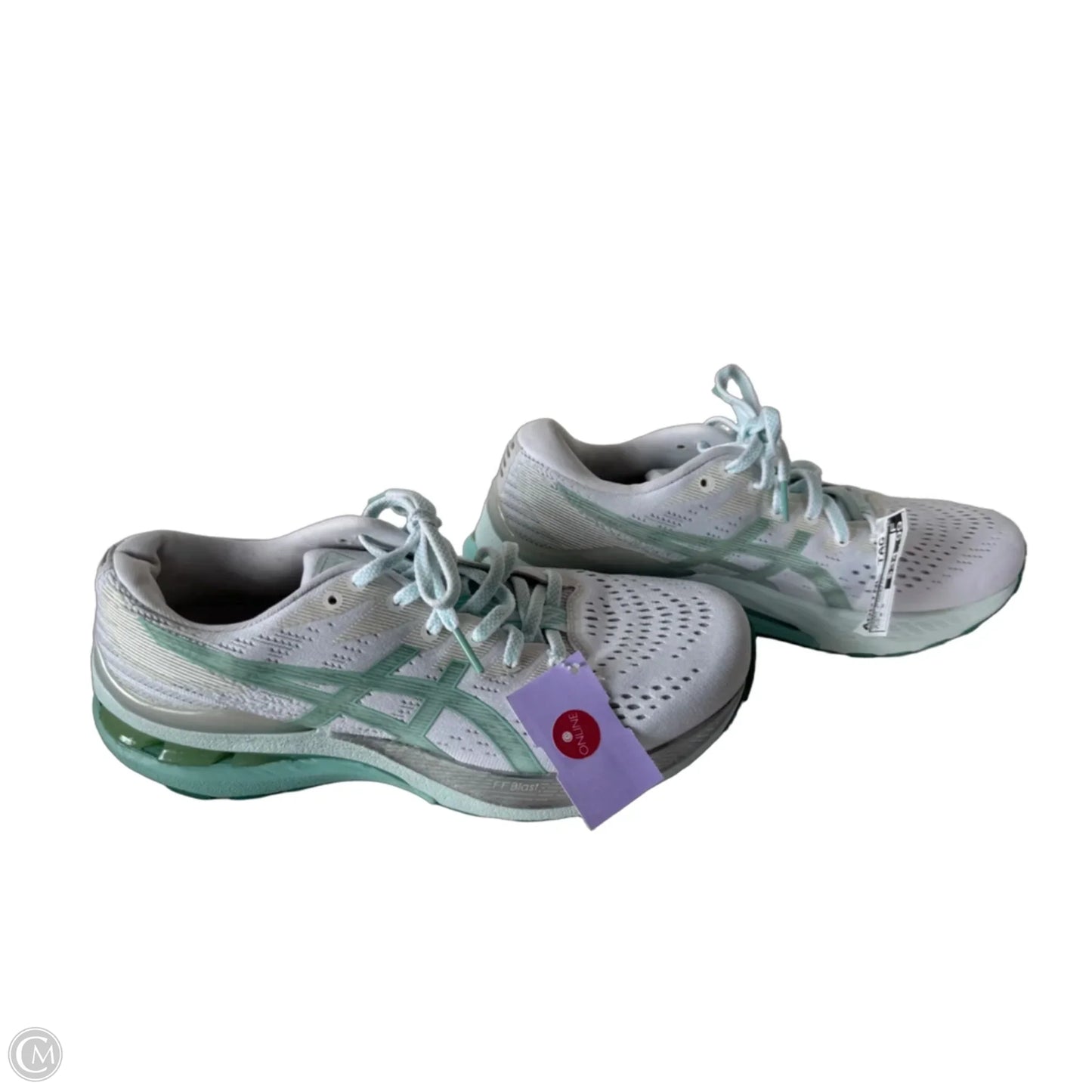 Shoes Athletic By Asics In Green & White, Size: 8.5