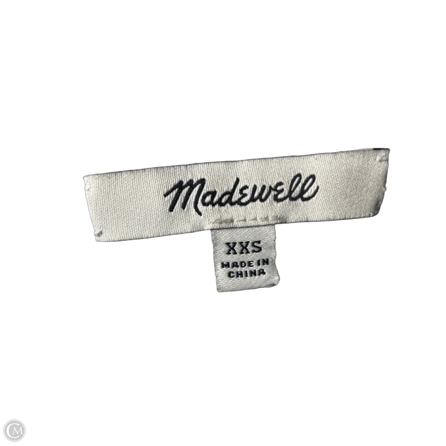 Sweater Short Sleeve By Madewell In Blue & White, Size: Xxs